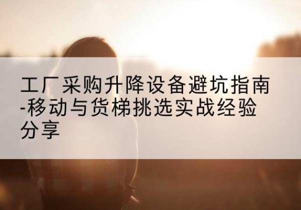 百色移动式升降机怎么选-工厂采购升降设备避坑指南-移动与货梯挑选实战经验分享